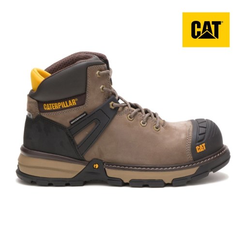 Caterpillar Excavator Superlite Waterproof Nano Toe Miesten Turvakengät Ruskea (HKRZI)